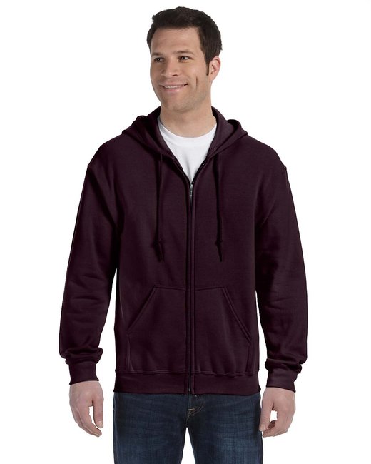 Gildan Adult Heavy Blend™ Full-Zip Hooded Sweatshirt – Durable, Comfortable, and Eco-Friendly Gildan Small Dark Chocolate