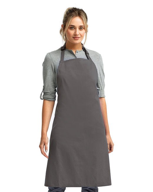 Custom Recycled Bib Apron – Eco-Friendly & Adjustable Neckband SOYT Printing Company Dark Grey