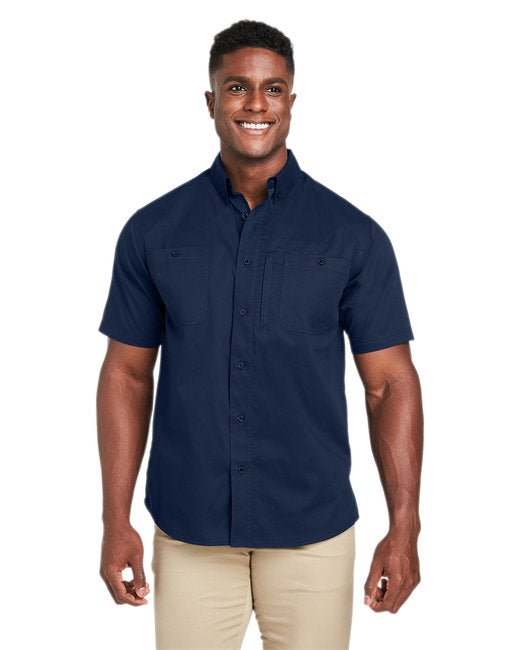 Custom Short-Sleeve Work Shirt – Durable, Wrinkle-Resistant, & Professional SOYT Printing Company Small Dark Navy