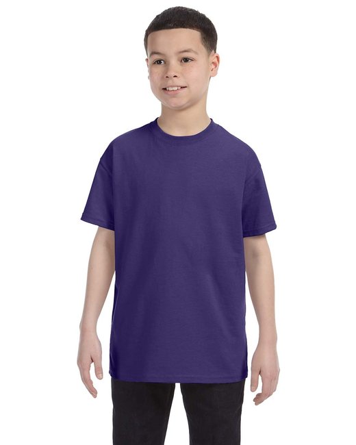 Custom Youth DRI-POWER® T-Shirt – Moisture-Wicking & Durable Jerzees X-Small Deep Purple