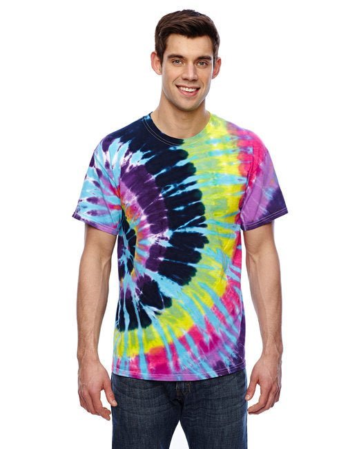 Custom Rainbow Spiral Tie-Dye T-Shirt – Bright & One-of-a-Kind Tie-Dye