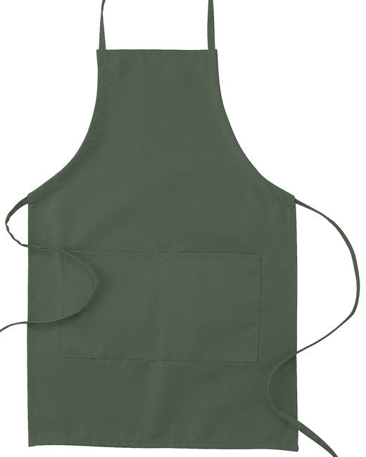 Custom Two-Pocket Apron – Adjustable Ties & 30-Inch Length SOYT Printing Company Forest Green