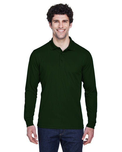 CORE365 Men’s Pinnacle Performance Long-Sleeve Piqué Polo Core365
