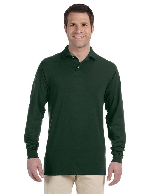Jerzees Adult SpotShield™ Long-Sleeve Jersey Polo Jerzees