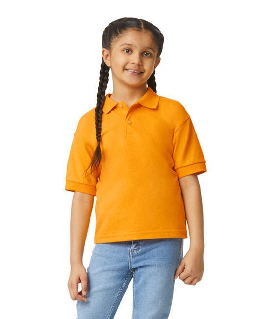 Gildan Youth Jersey Polo with Moisture-Wicking DryBlend® Fabric Gildan