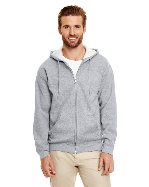 Gildan Adult Heavy Blend™ Full-Zip Hooded Sweatshirt – Durable, Comfortable, and Eco-Friendly Gildan Small Graphite Heather