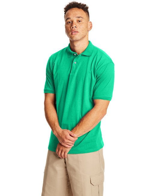Hanes Adult EcoSmart® Jersey Knit Polo Hanes