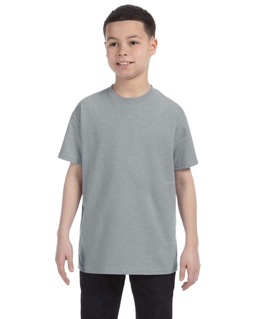 Custom Youth DRI-POWER® T-Shirt – Moisture-Wicking & Durable Jerzees X-Small Athletic Heather