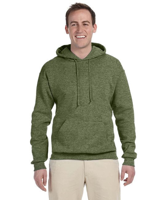 Jerzees Adult NuBlend® Fleece Pullover Hooded Sweatshirt – Soft, Durable, and Pill-Resistant Jerzees Small Military Heather Green