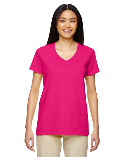 Custom Ladies' V-Neck T-Shirt – Comfortable, Stylish & Sustainable V-Neck Gildan