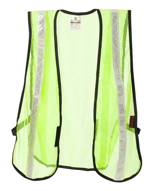 P-Series Mesh Vest - Kishigo PL-V17-V18 | High Visibility and Lightweight Design Kishigo One Size Lime/ White
