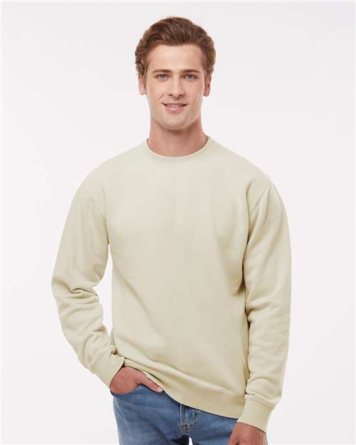 Midweight Pigment-Dyed Crewneck Sweatshirt - Independent Trading Co. | Durable, Classic, and Customizable Independent Trading Co Small Ivory