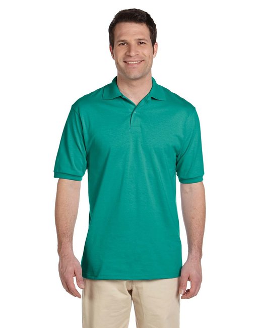 Jerzees Adult SpotShield™ Stain-Resistant Jersey Polo Shirt Jerzees Small Jade