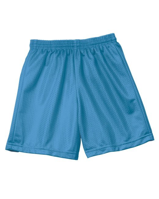Custom Youth Mesh Shorts – 6-Inch Inseam & Moisture-Wicking SOYT Printing Company X-Small Light Blue
