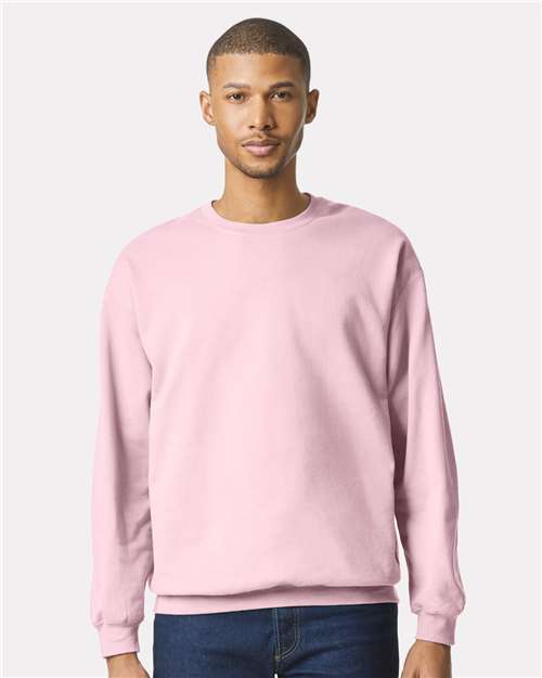 Softstyle® Midweight Crewneck Sweatshirt - Gildan | Comfortable, Durable, and Eco-Friendly Gildan Small Light Pink