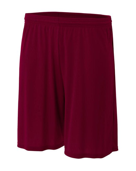 Custom Youth Performance Shorts – 6-Inch Inseam & Cooling Fabric Shorts A4 X-Small Maroon