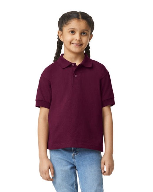 Gildan Youth Jersey Polo with Moisture-Wicking DryBlend® Fabric Gildan