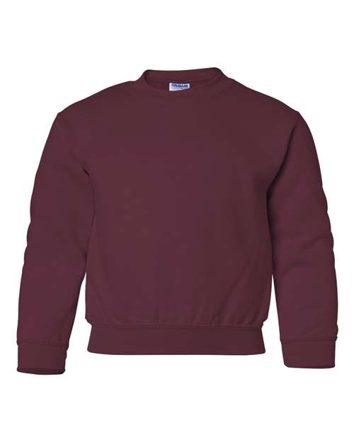 Heavy Blend™ Youth Sweatshirt - Gildan | Durable, Comfortable, and Custom-Ready Gildan X-Small Maroon