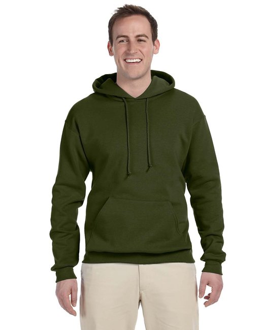 Jerzees Adult NuBlend® Fleece Pullover Hooded Sweatshirt – Soft, Durable, and Pill-Resistant Jerzees Small Military Green