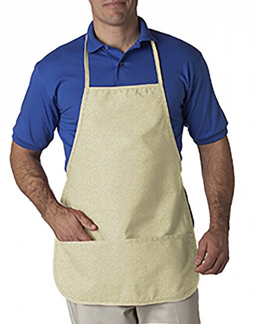 Custom Cotton Twill Apron – Heavyweight Design with Dual Pockets SOYT Printing Company Natural