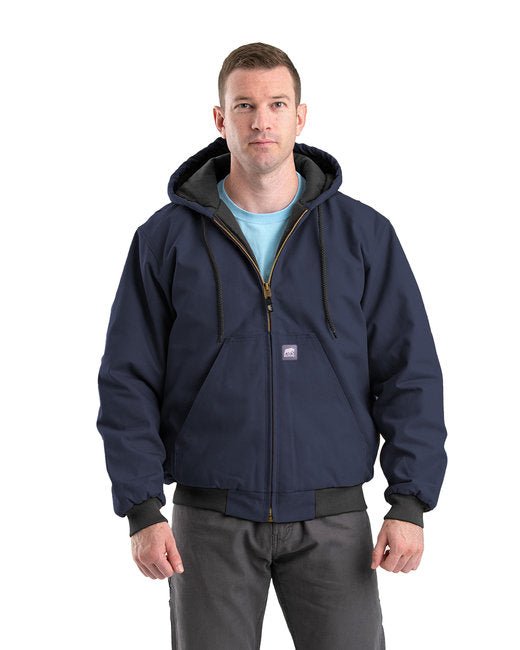 Berne Men's Heritage Hooded Jacket – Durable, Insulated, and Water-Repellent Berne Small Navy Blue