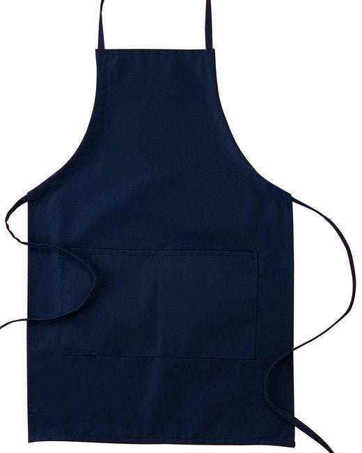 Custom Two-Pocket Apron – Adjustable Ties & 30-Inch Length SOYT Printing Company Navy Blue