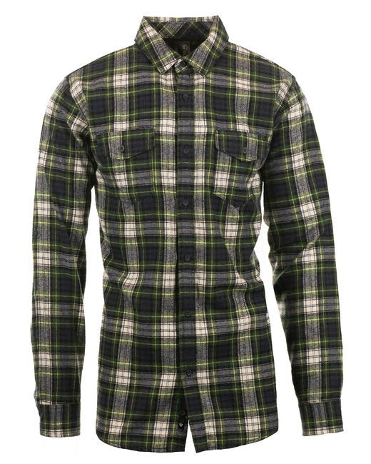 Custom Plaid Flannel Shirt – Modern Fit, Durable & Comfortable SOYT Printing Company Small Navy/ Green