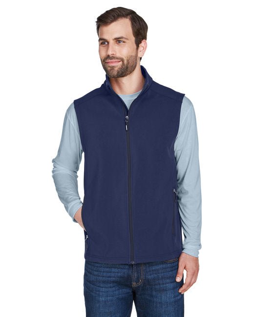 CORE365 Men's Cruise Two-Layer Fleece Bonded Soft Shell Vest – Durable, Water-Repellent, and Functional Core365 Small Navy Blue