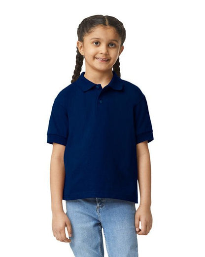 Gildan Youth Jersey Polo with Moisture-Wicking DryBlend® Fabric Gildan