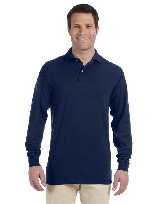 Jerzees Adult SpotShield™ Long-Sleeve Jersey Polo Jerzees