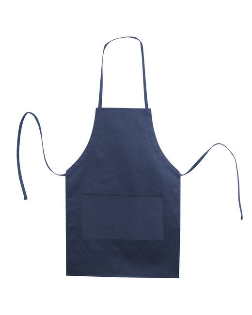 Custom Butcher Style Apron – Heavyweight Cotton Twill & Dual Pockets SOYT Printing Company Navy Blue