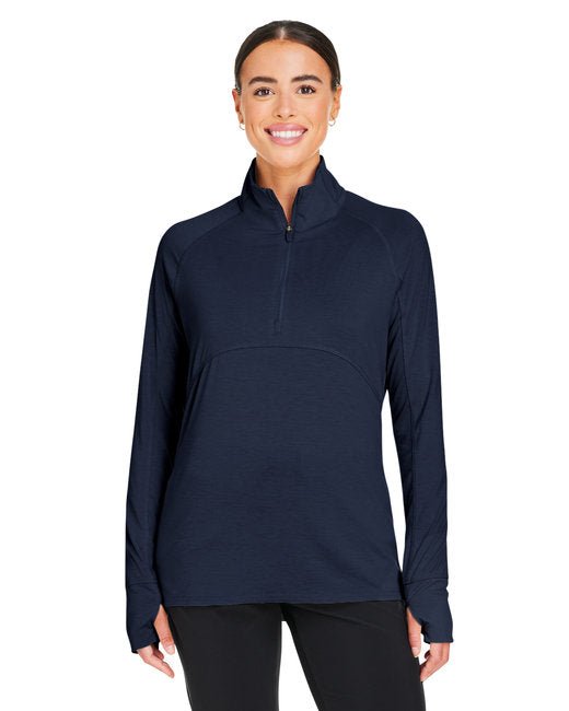 Puma Golf Ladies' Bandon Quarter-Zip – Moisture-Wicking, Stretch Performance Puma Small Navy Blazer