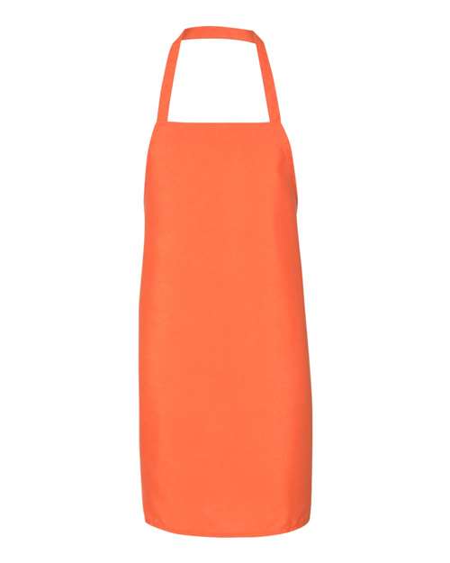Custom Bib Apron - Q-Tees | Lightweight and Versatile Q-Tees One Size Orange