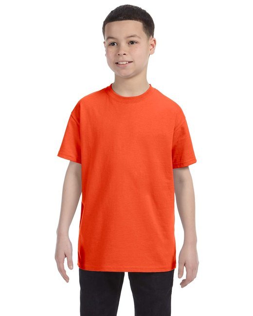 Custom Youth DRI-POWER® T-Shirt – Moisture-Wicking & Durable Jerzees X-Small Burnt Orange