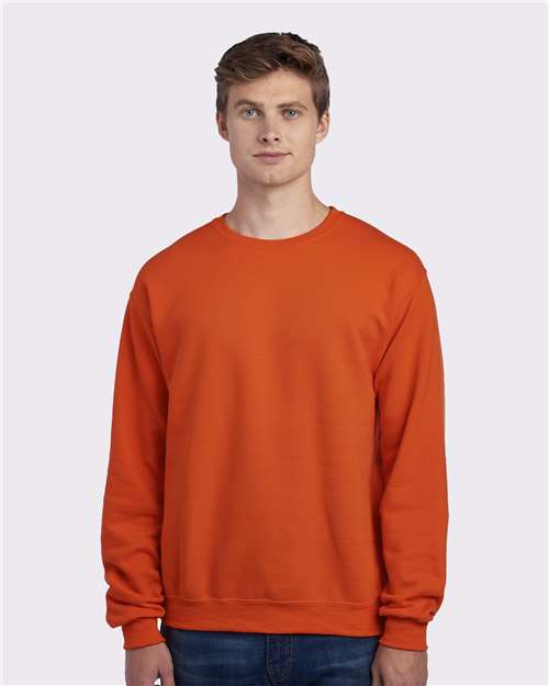 NuBlend® Crewneck Sweatshirt - JERZEES | Comfortable, Durable, and Customizable Jerzees Smalll Orange
