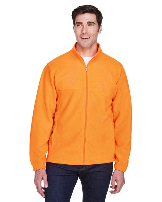 Custom Harriton Men’s Full-Zip Fleece – Durable & Stylish Outerwear Sweater Harriton Small Safety Orange