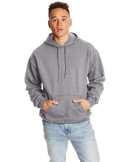 Hanes Adult Ultimate Cotton® Pullover Hooded Sweatshirt – Durable, Warm, and Comfortable Hanes Small Oxford Grey