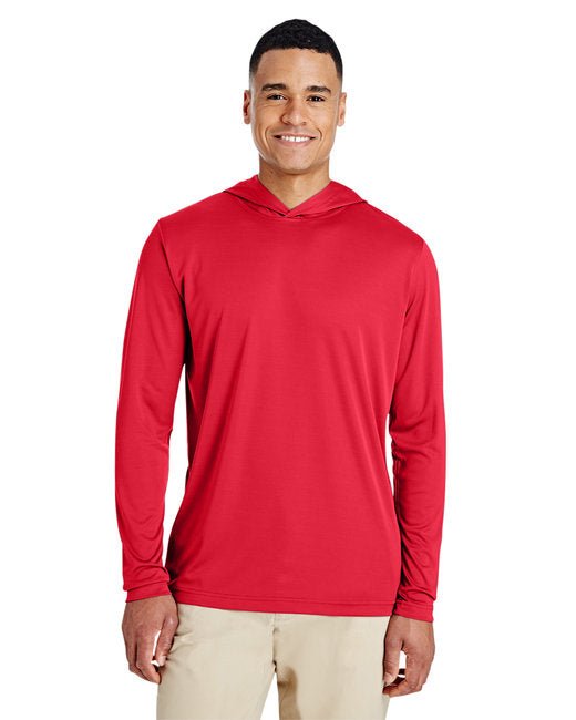 Custom Performance Hooded T-Shirt – Lightweight, UV Protected & Durable Long Sleeve Team 365 X-Small Sport Red