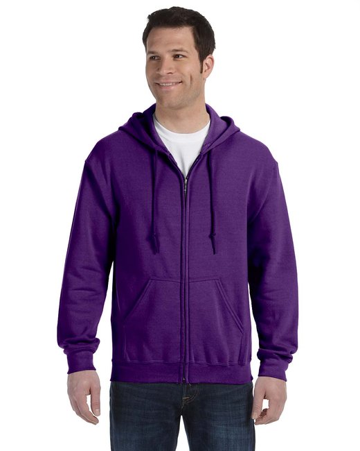 Gildan Adult Heavy Blend™ Full-Zip Hooded Sweatshirt – Durable, Comfortable, and Eco-Friendly Gildan Small Purple
