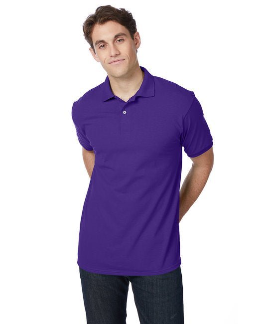 Hanes Adult EcoSmart® Jersey Knit Polo Hanes