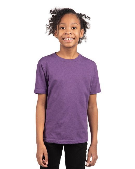 Custom Youth CVC Crew T-Shirt – Comfortable, Durable & Sustainable SOYT Printing Company X-Small Purple Rush