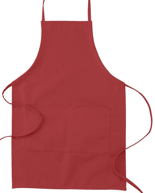 Custom Two-Pocket Apron – Adjustable Ties & 30-Inch Length SOYT Printing Company Red