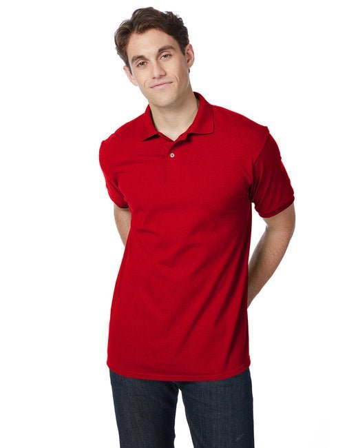 Hanes Adult EcoSmart® Jersey Knit Polo Hanes