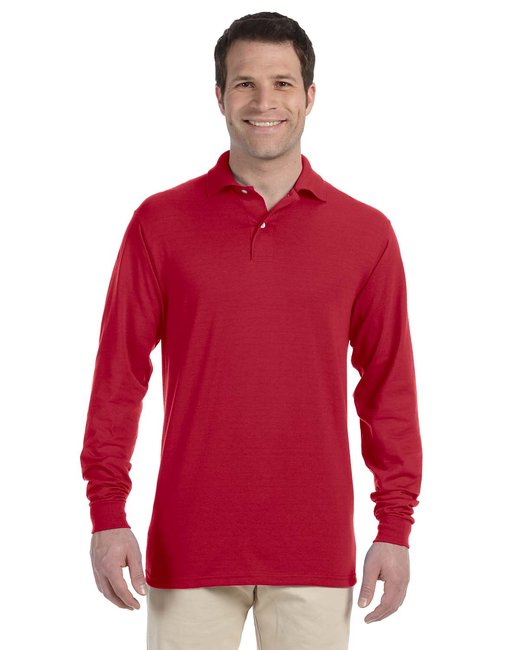 Jerzees Adult SpotShield™ Long-Sleeve Jersey Polo Jerzees