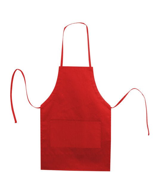 Custom Butcher Style Apron – Heavyweight Cotton Twill & Dual Pockets SOYT Printing Company Red