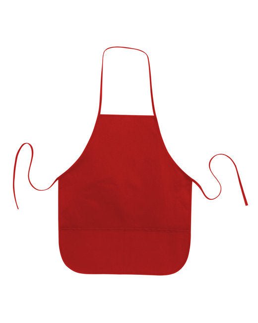 Custom Cotton Twill Apron – Heavyweight Design with Dual Pockets SOYT Printing Company Red