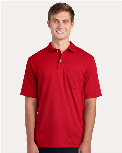 Dri-Power® Polo With Pocket - JERZEES | Moisture-Wicking, Durable, and Custom-Ready Jerzees