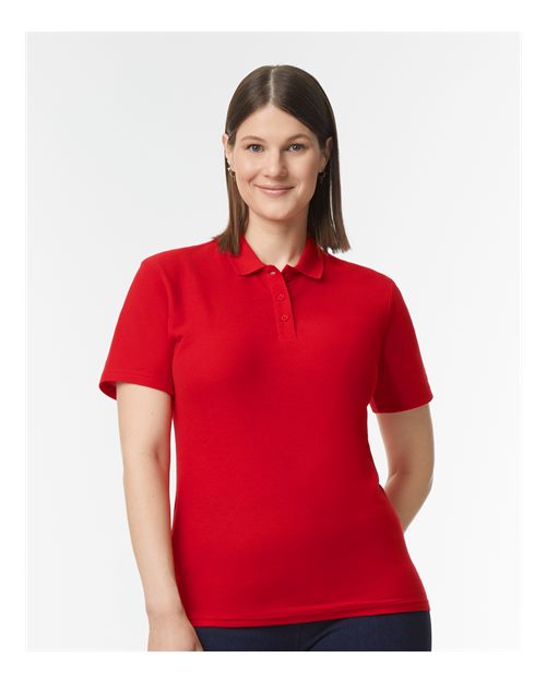 Softstyle® Women’s Pique Polo - Gildan | Comfortable, Semi-Fitted, and Embroidery-Ready Gildan