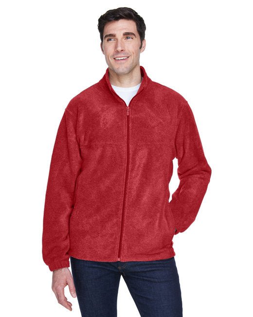 Custom Harriton Men’s Full-Zip Fleece – Durable & Stylish Outerwear Sweater Harriton Small Red