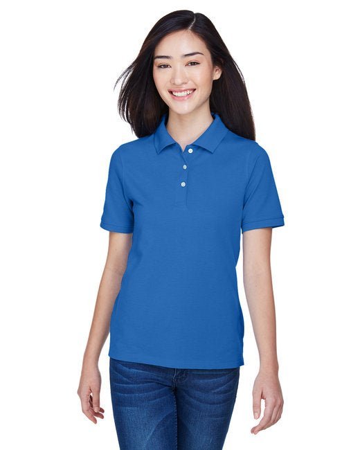 Harriton Ladies' Easy Blend™ Wrinkle-Resistant Polo Harriton